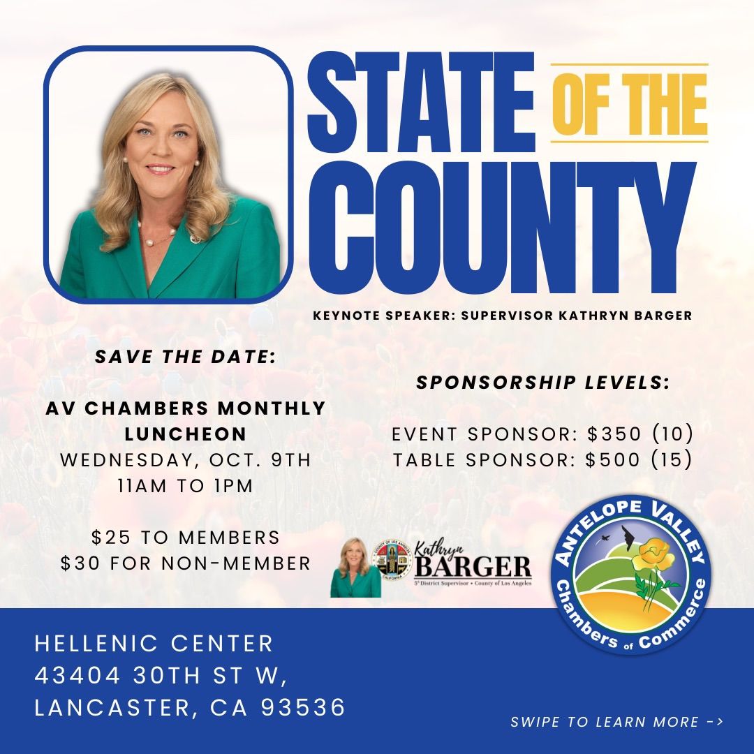 Monthly Luncheon: State of the County