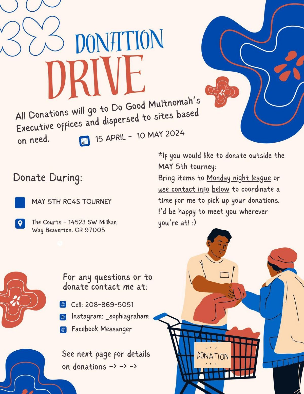 "Do Good Multnomah" Donation drive 