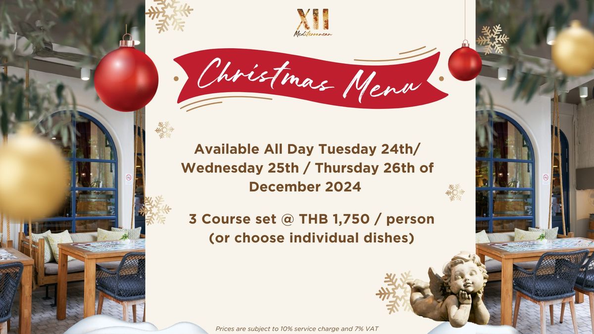 XII CHRISTMAS MENU 2024