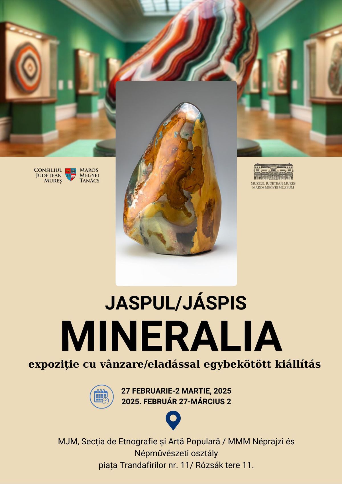 Expozi\u021bia MINERALIA T\u00e2rgu Mure\u0219 \/ MINERALIA ki\u00e1ll\u00edt\u00e1s Marosv\u00e1s\u00e1rhelyen