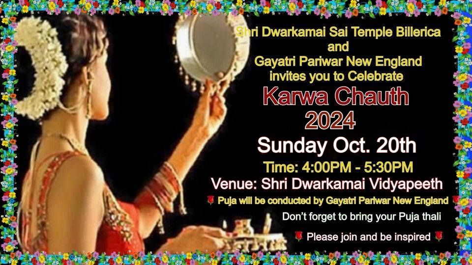 \ud83c\udf39 Oct.20th - KARWA CHAUTH PUJA\/ Celebration \ud83c\udf39