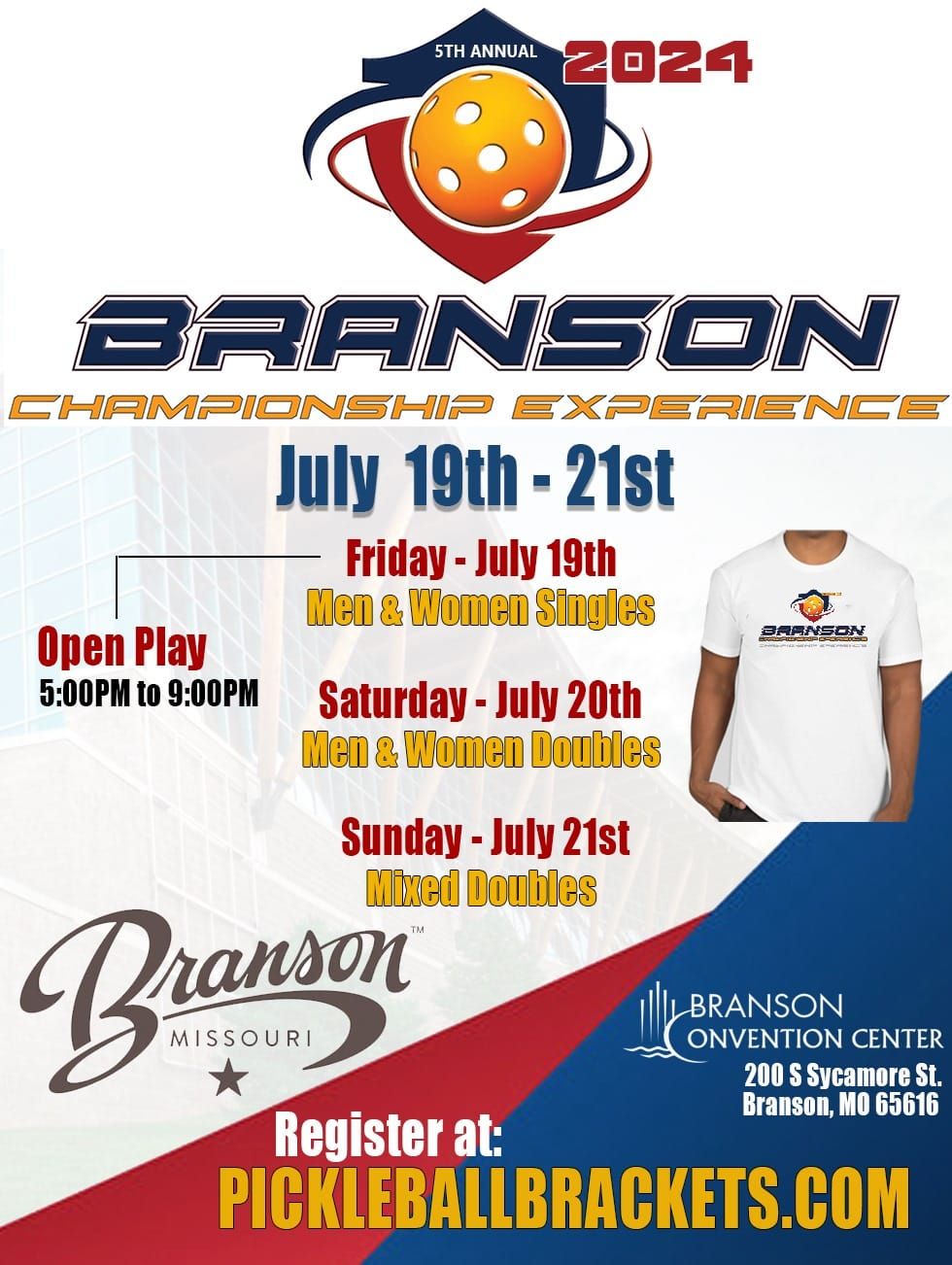 Branson Championship Experience Pickleball Tournament 