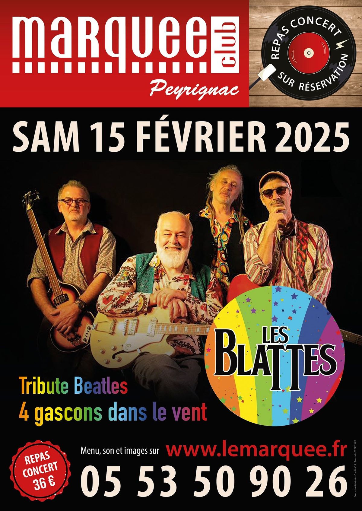 Repas concert Les Blattes ( Tribute Beatles )