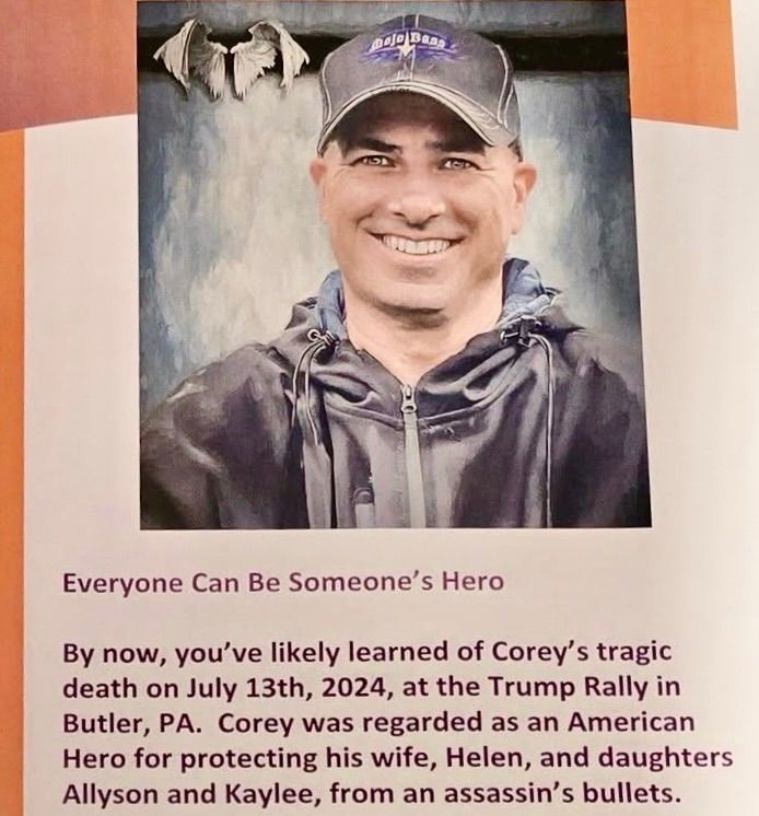 Hero Blood Drive. Annual Memorial for Corey Comperatore. Saturday and Sunday April 12 & 13