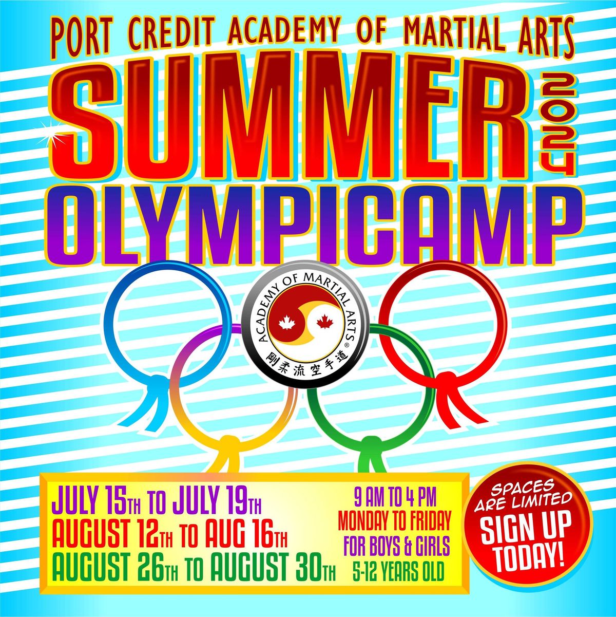 PCAMA Martial Arts Summer Olympicamp Week 3