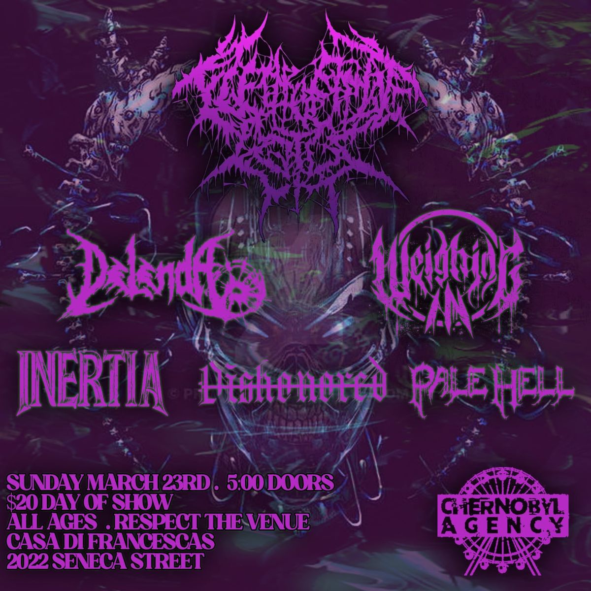 Flesh of the Lotus, Inertia, Delenda & more @ Casa