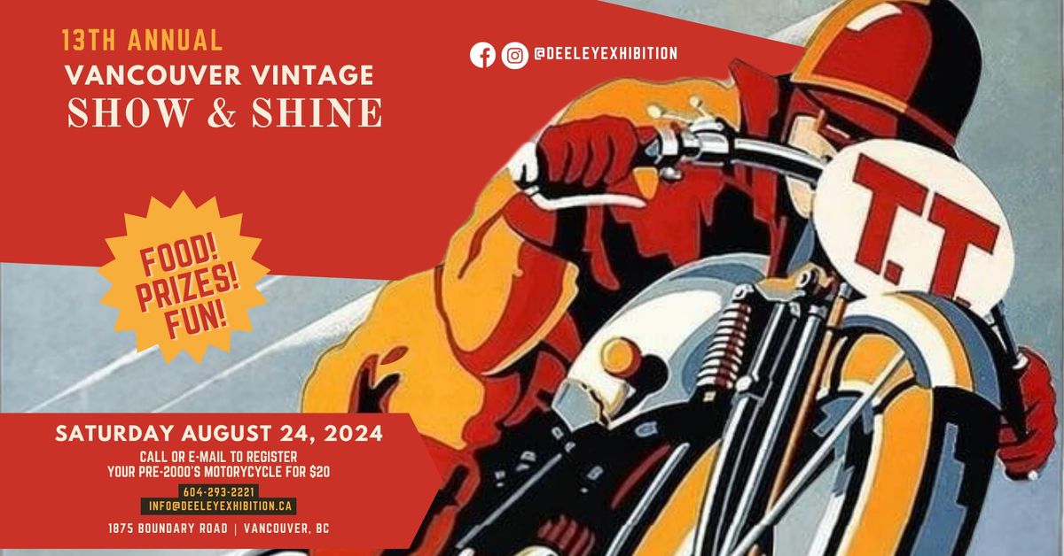 13th Annual Vancouver Vintage Motorcycle Show & Shine 