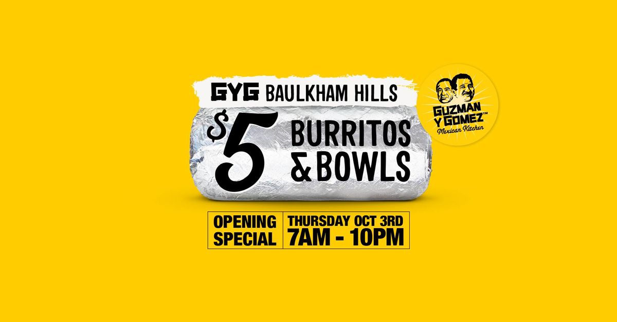 GYG Baulkham Hills $5 Opening Day