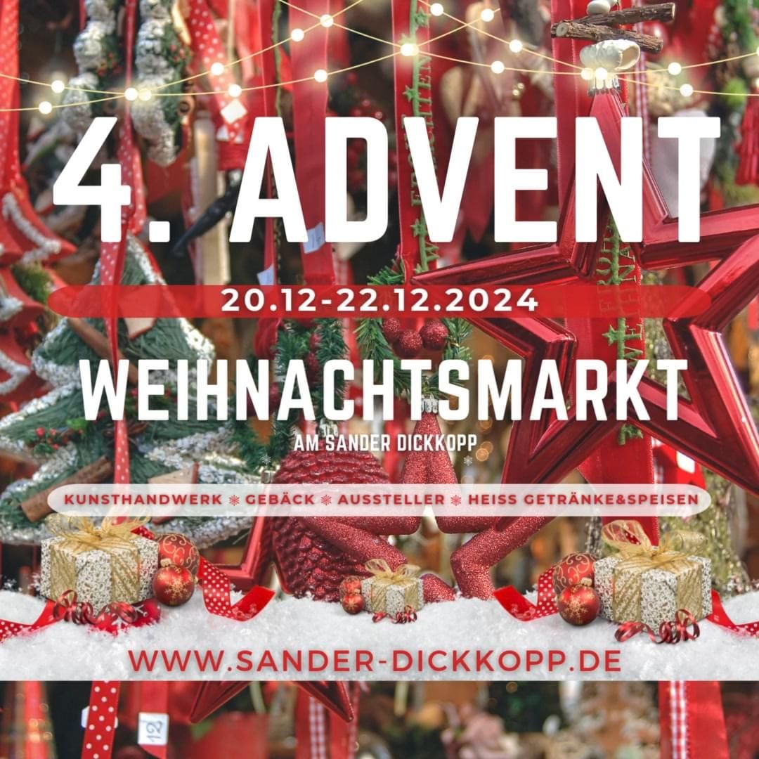 Weihnachtsmarkt am Sander Dickkopp 4. Adventswochenende