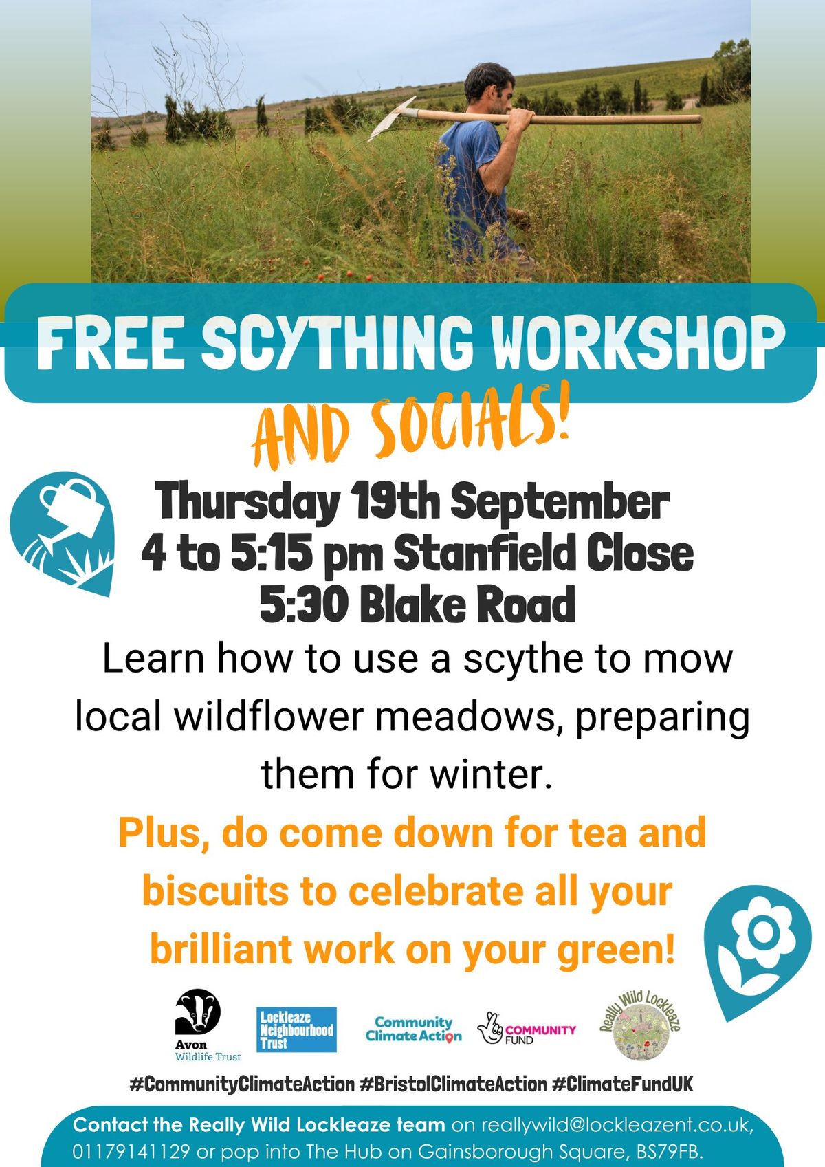 Free Scything Workshop- and Socials!