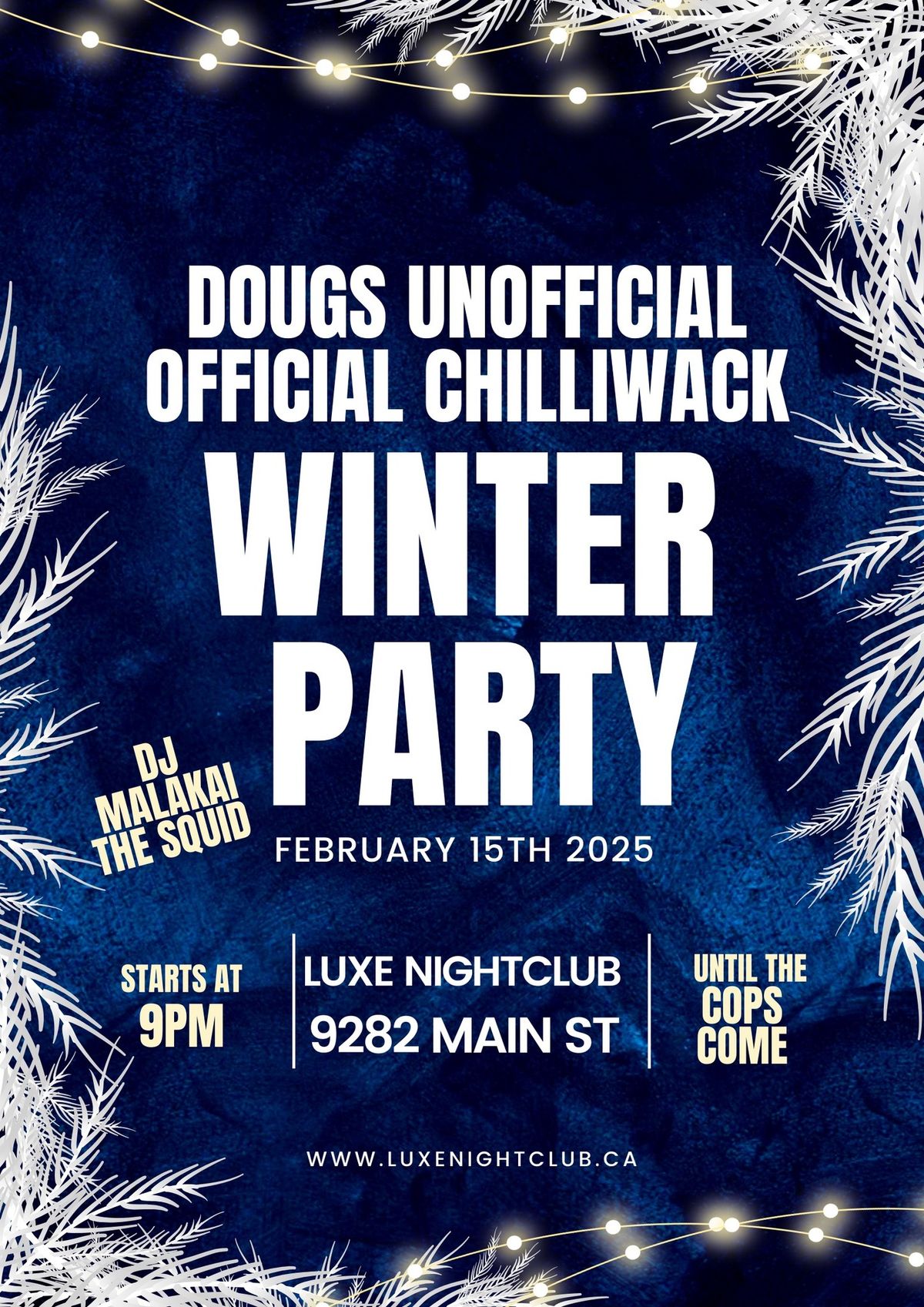 Doug\u2019s Winter Party - Chilliwack \ud83c\udf89 