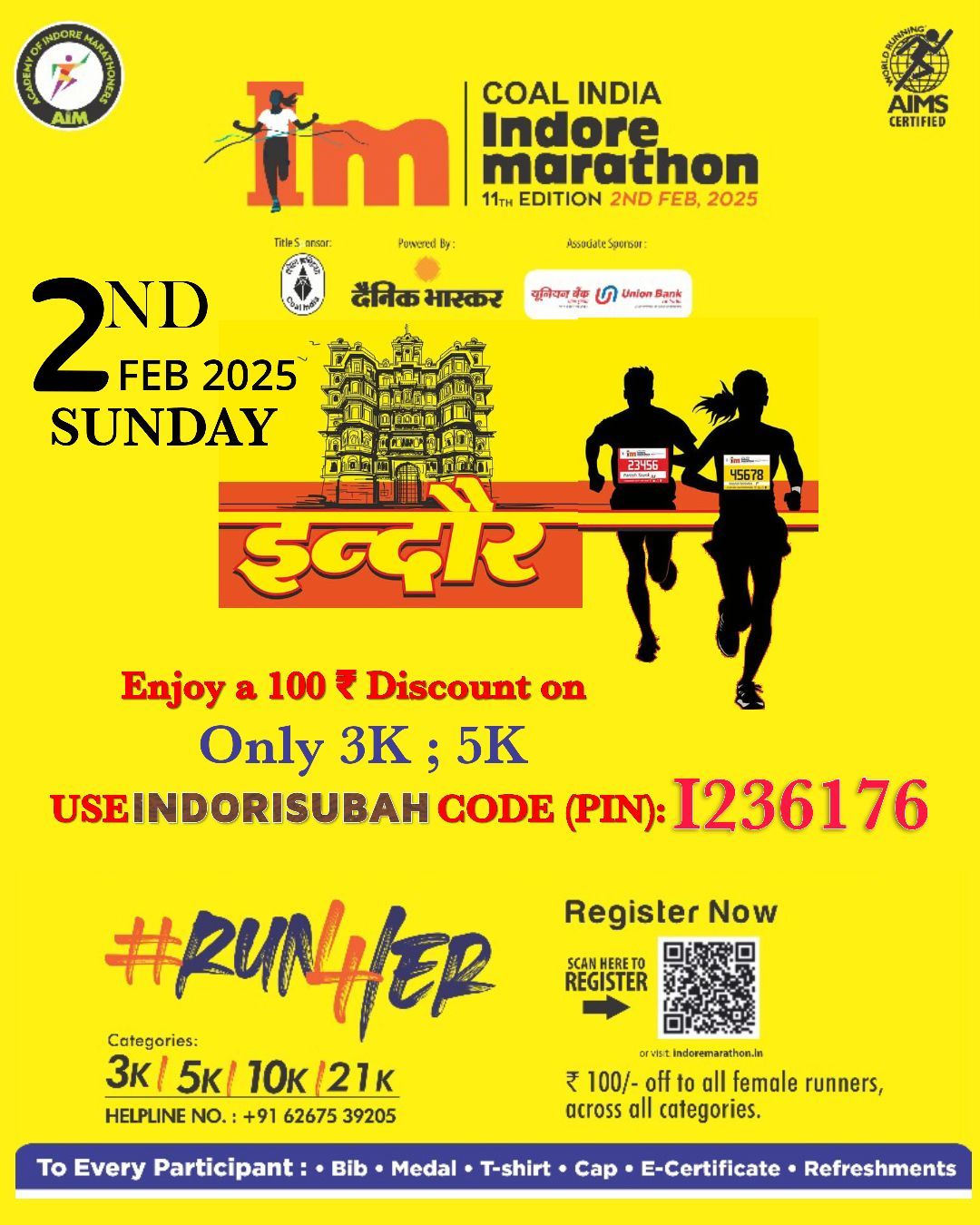 COAL INDIA INDORE MARATHON 2025