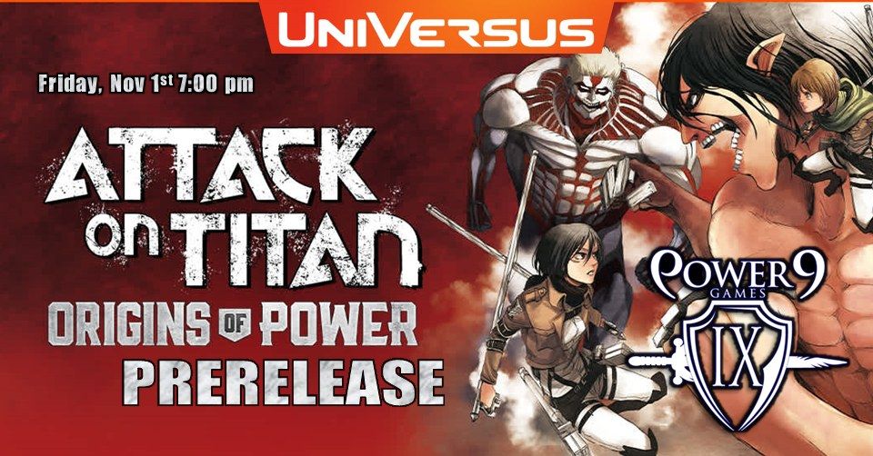 UVS: Attack on Titan - Origins of Power Prerelease