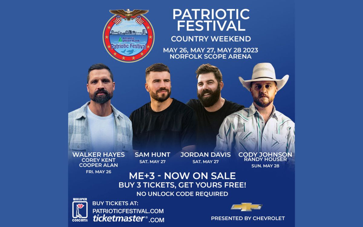 Patriotic Festival - 3 Day Pass at Norfolk Scope Arena