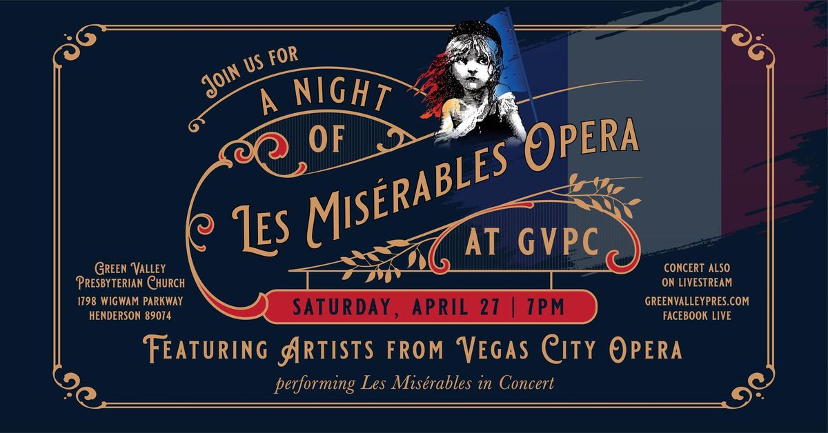 A Night of Les Miserables Opera