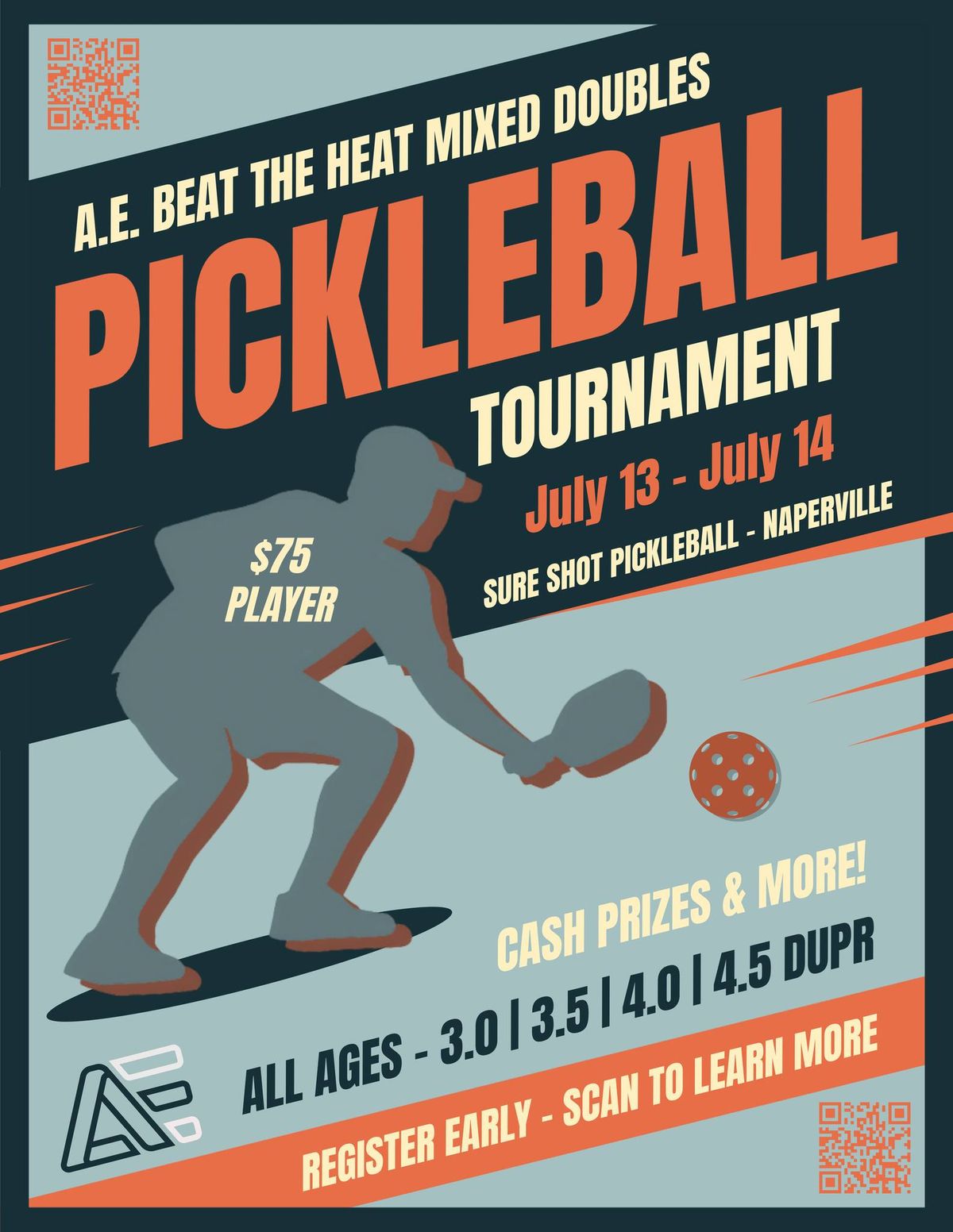 A.E. Beat The Heat Pickleball Tournament (Mixed Doubles)