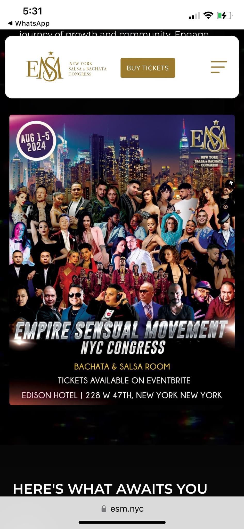 Empire Sensual Movement Festival 