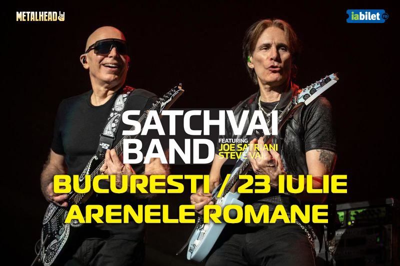 Joe Satriani & Steve Vai & SatchVai Band la Arenele Romane pe 23 iulie