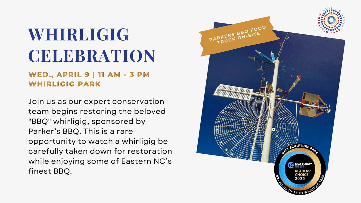 Whirligig Celebration: Spring Conservation & Thank You Pop-up