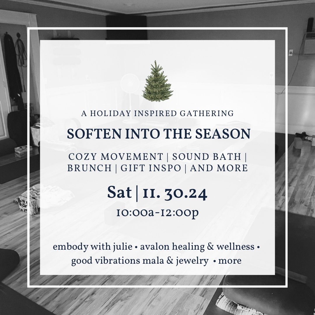 a holiday gathering : cozy movement | sound bath | brunch | and more