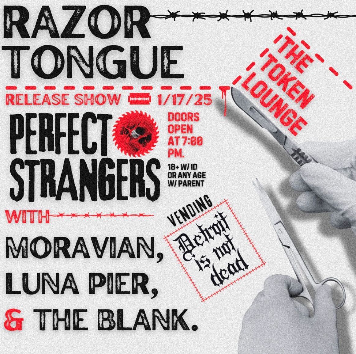 Perfect Strangers \u2022 Moravian \u2022 Luna Pier \u2022 The Blanks