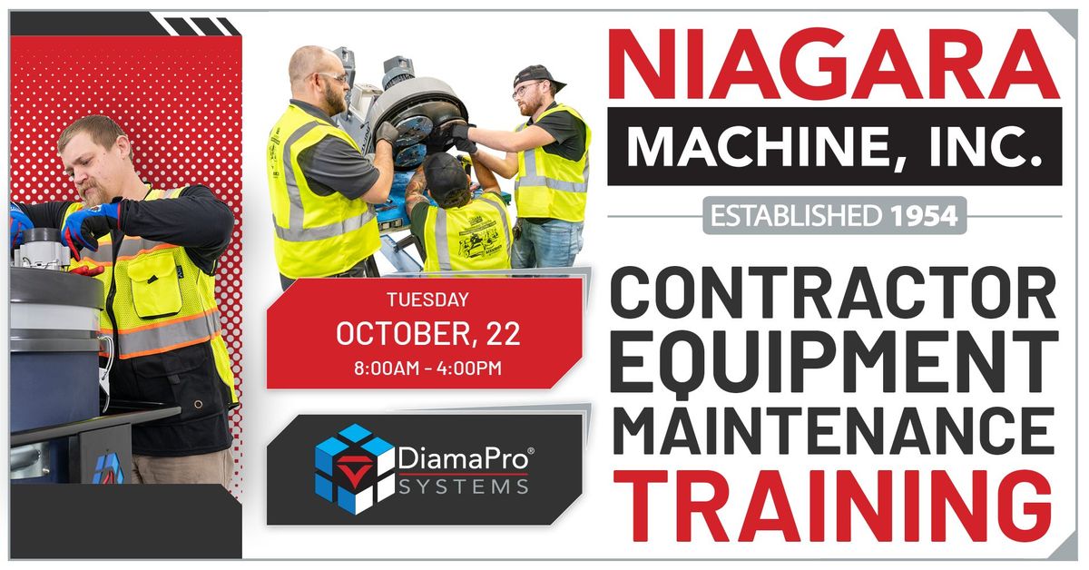 Contractor Equipment Maintenance Training with DiamaPro Systems 