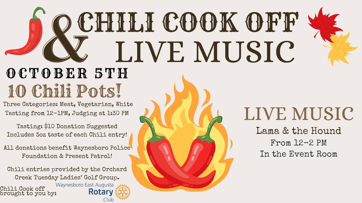 2nd Annual Chili Cookoff & Live Music