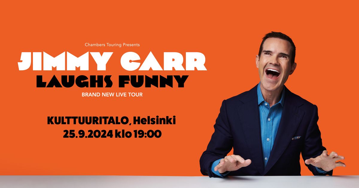 Jimmy Carr - Laughs Funny. Helsingin Kulttuuritalo 25.9.2024