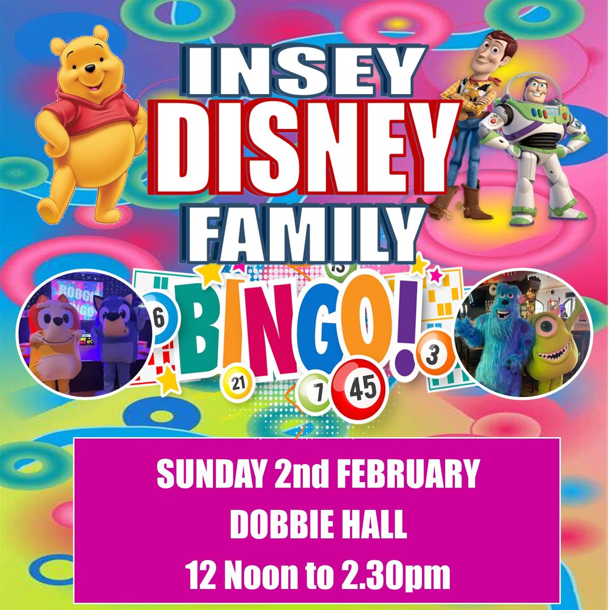 Larbert \/ Falkirk- Isney Disney Family Bingo