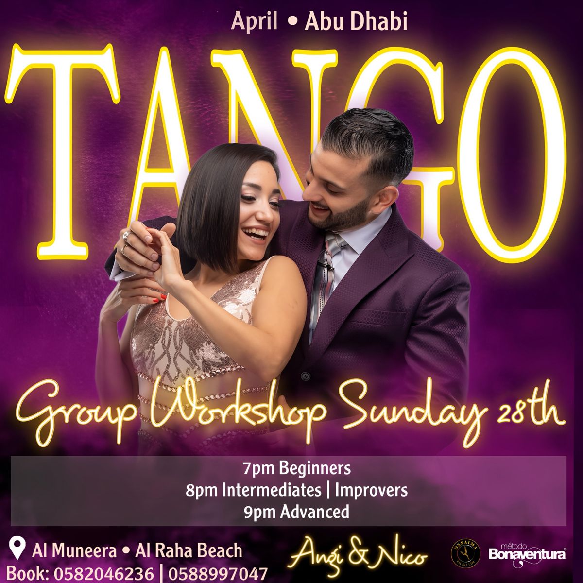 Argentine Tango Group Workshop Abu Dhabi | SUN 28th