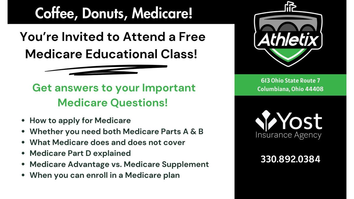 Free Monthly Medicare Basics Workshop - Columbiana, Ohio