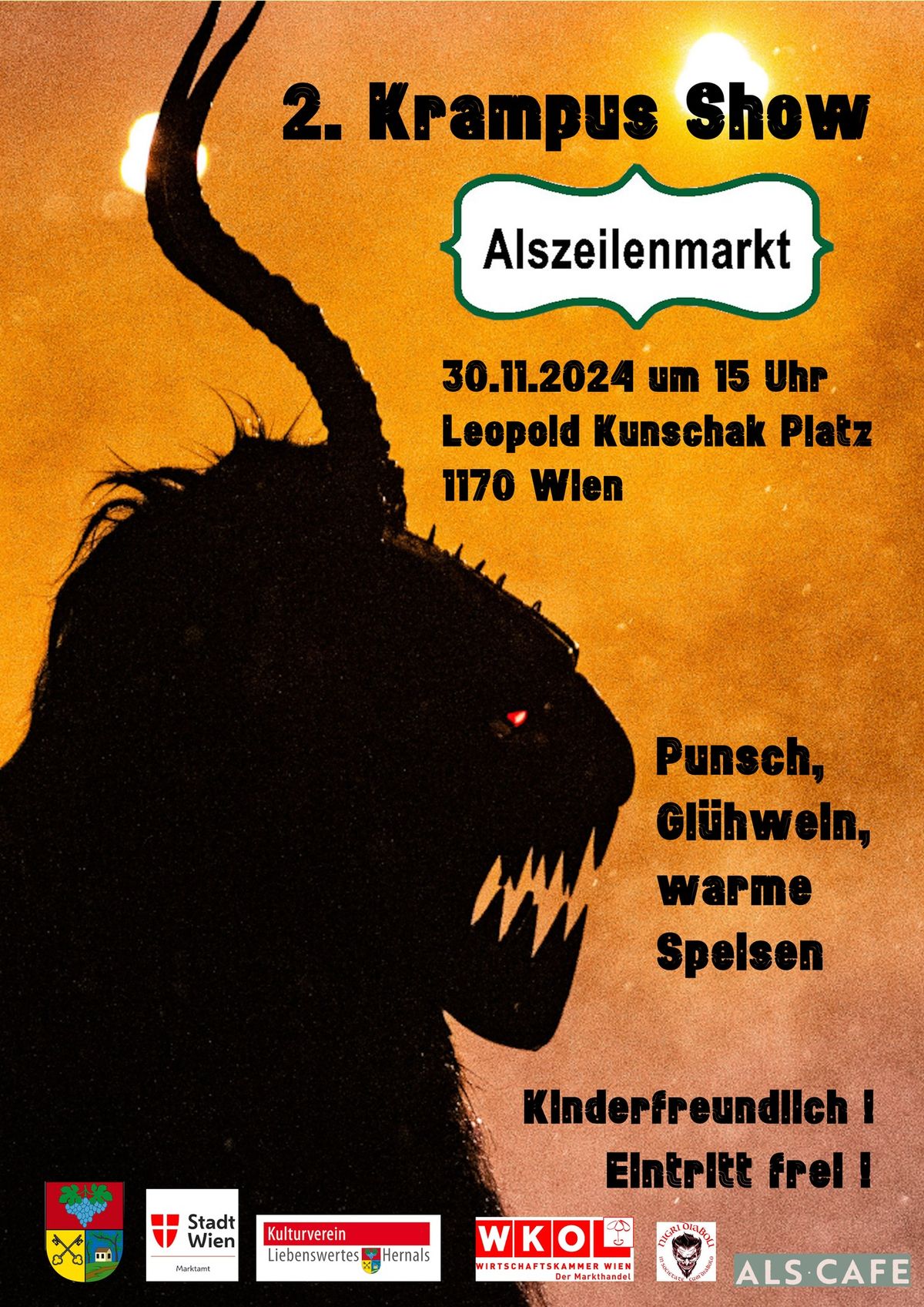 2. Krampus Show am Alszeilenmarkt