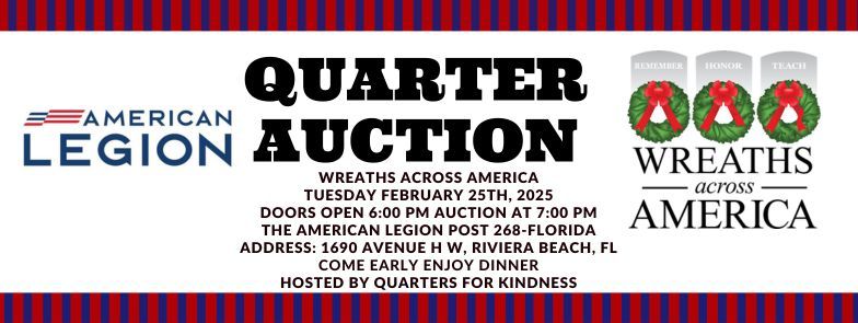 Quarter Auction for Wreaths Across America