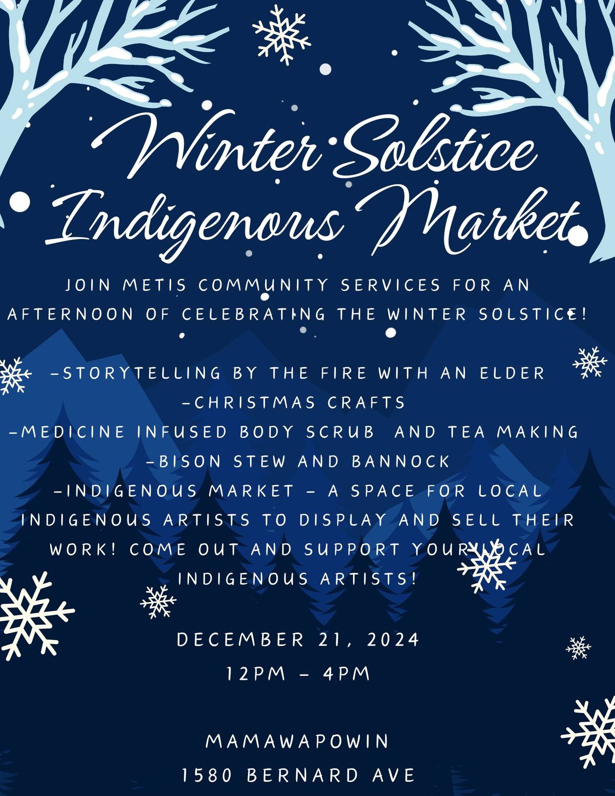 Winter Solstice Indigenous Market