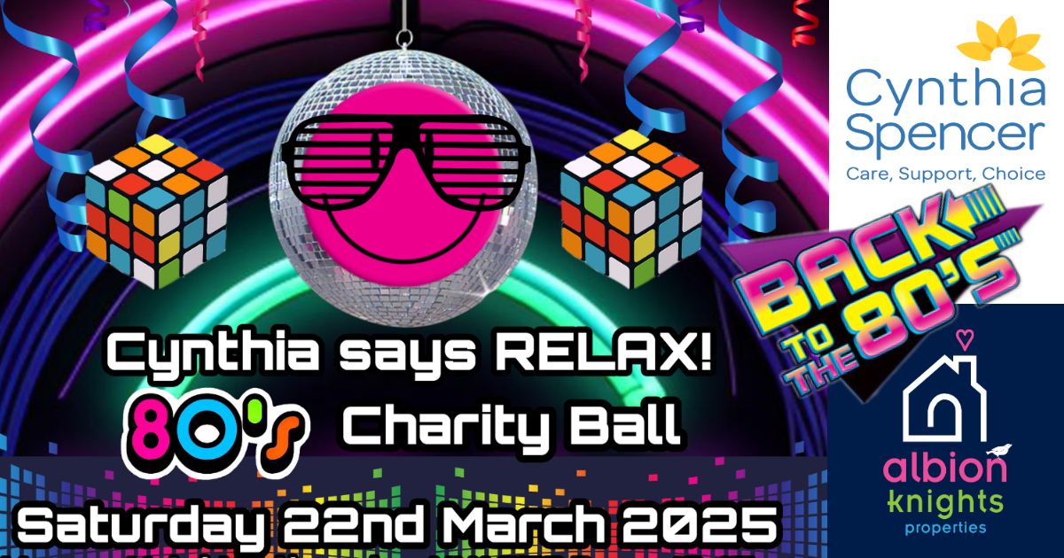 80\u2019s charity ball for Cynthia Spencer Hospice - Cynthia says RELAX! 