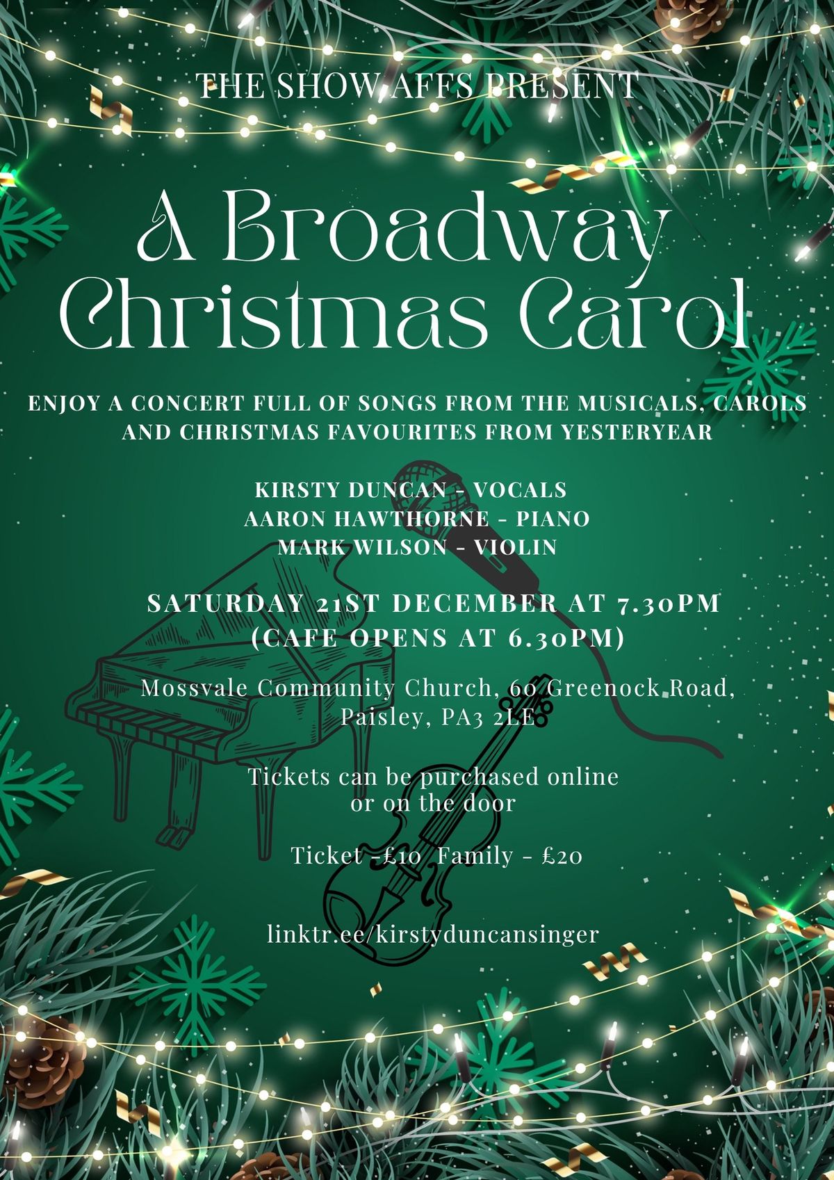 The Show Affs present...A Broadway Christmas Carol (Paisley)