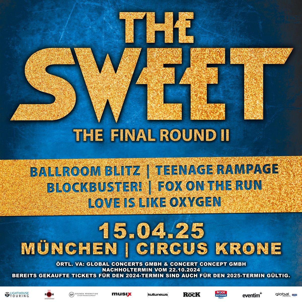 [NEUER TERMIN] The Sweet - The Final Round II | M\u00fcnchen