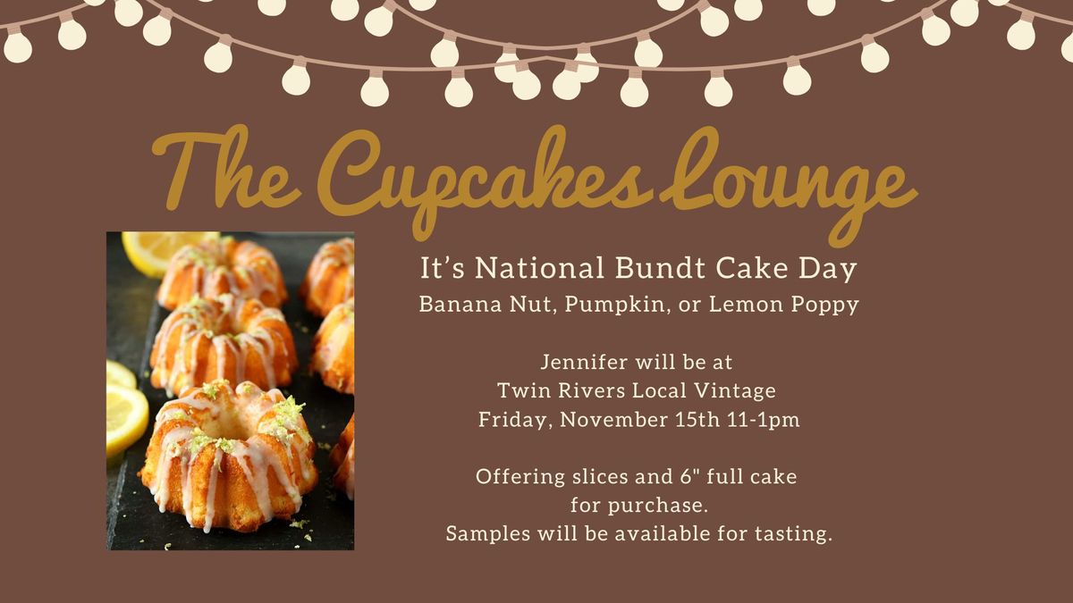 National Bundt Cake Day with The Cupcake Lounge