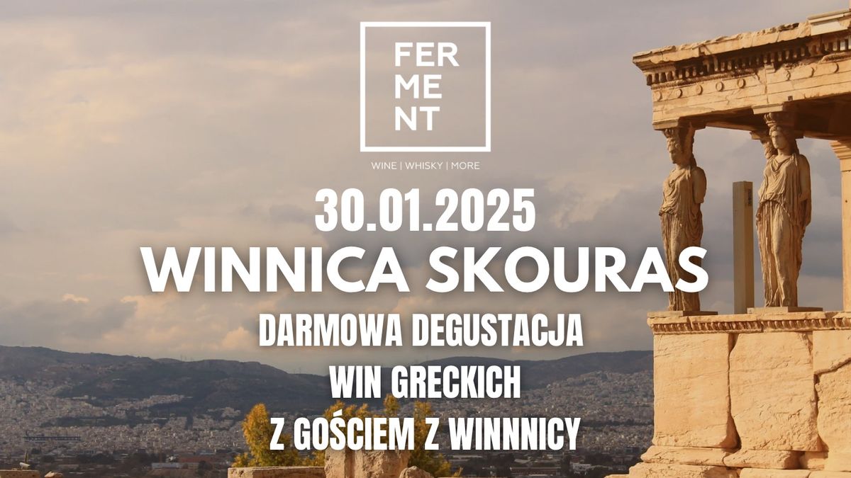 Winnica Skouras: Darmowa degustacja win greckich z go\u015bciem z winnicy|Wine tasting in English