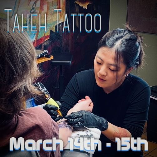 \ud83d\ude4c\ud83c\udffc Guest Artist Taheh is BACK at Thrash's! March 14 & 15!