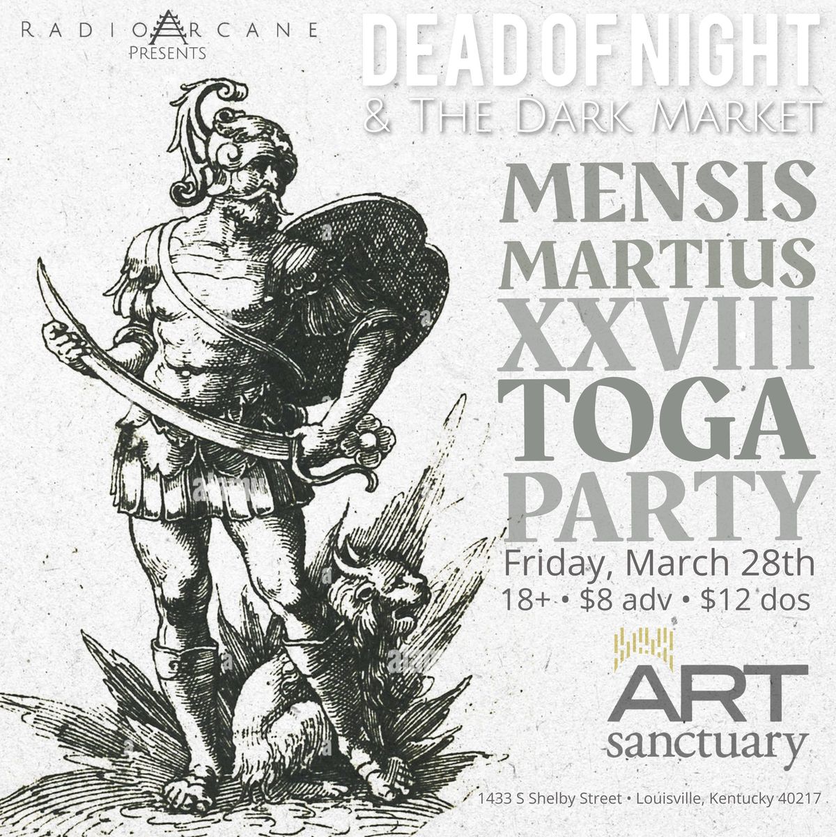 Dead Of Night & The Dark Market Toga Party 