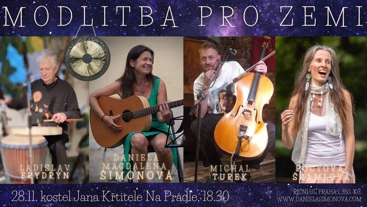 Modlitba pro Zemi - kostel Jana K\u0159titele Na Pr\u00e1dle + bubny, gongy & violoncello