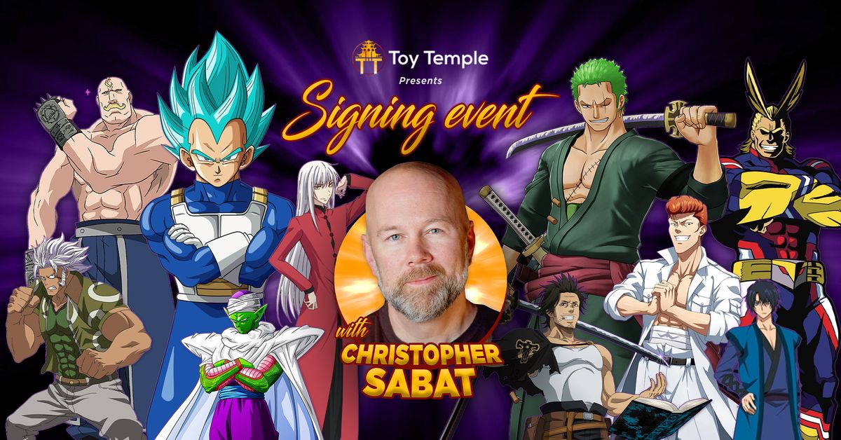 Signing Event with Christopher Sabat