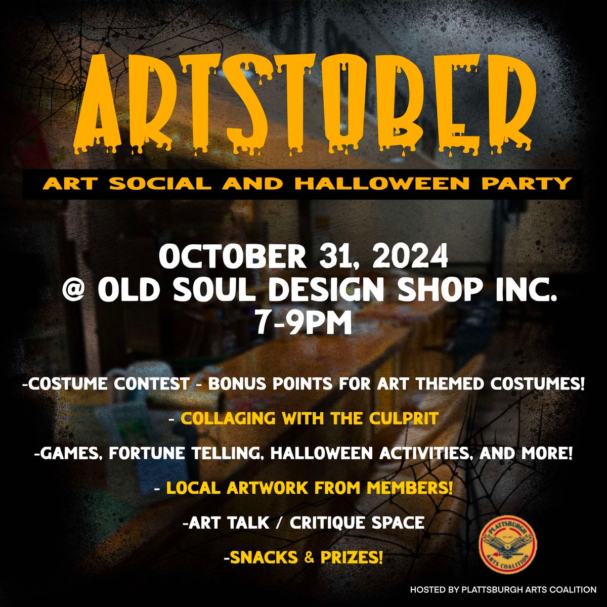 Plattsburgh Arts Coalition: Halloween Social