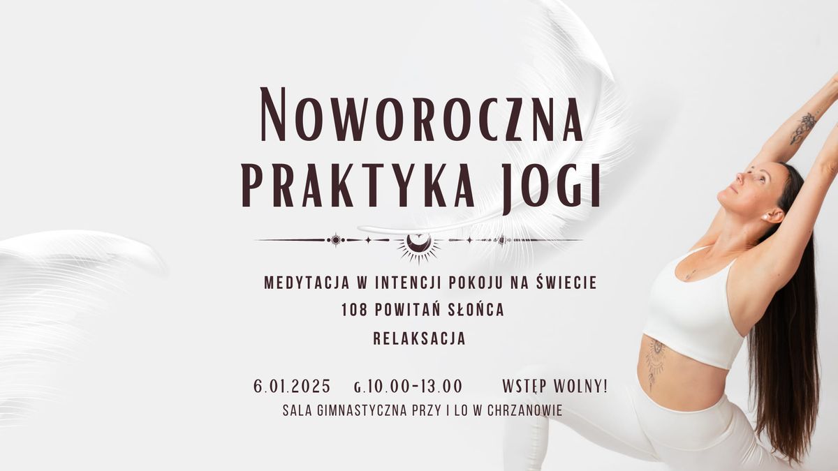 Noworoczna praktyka jogi.