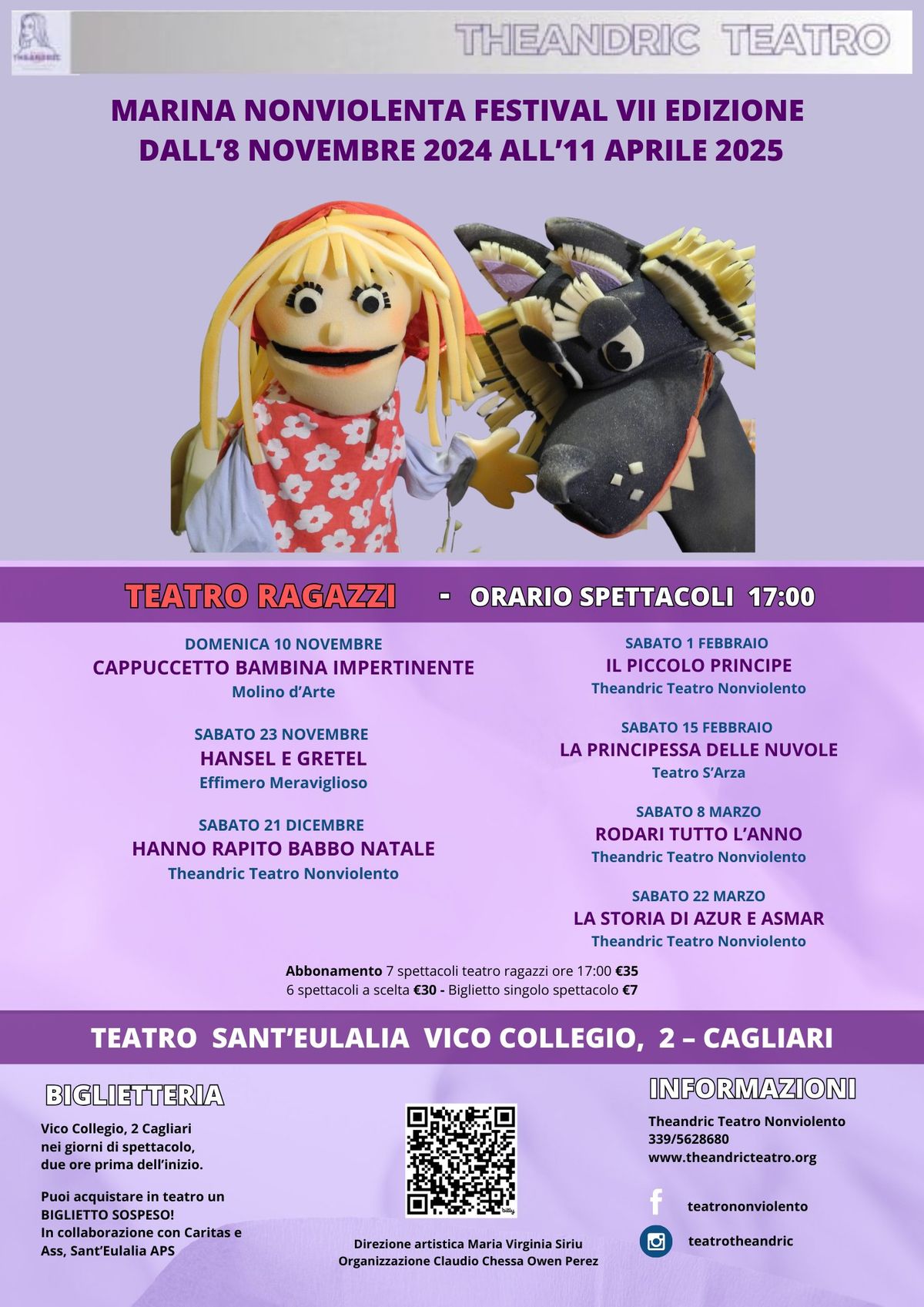 Spettacolo \u201cHansel e Gretel\u201d - Marina Nonviolenta Festival VII edizione  dall\u20198 Novembre 2024