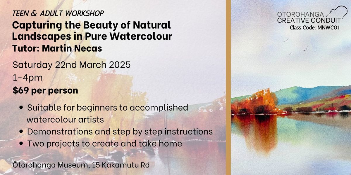 Capturing the Beauty of Natural Landscapes in Pure Watercolour with Martin Necas