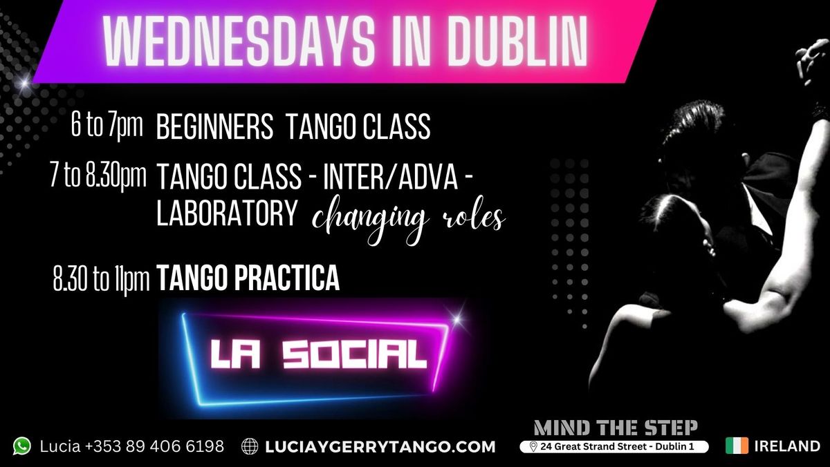 Wednesday in Dublin - Tango classes + La Social Tango Practica -