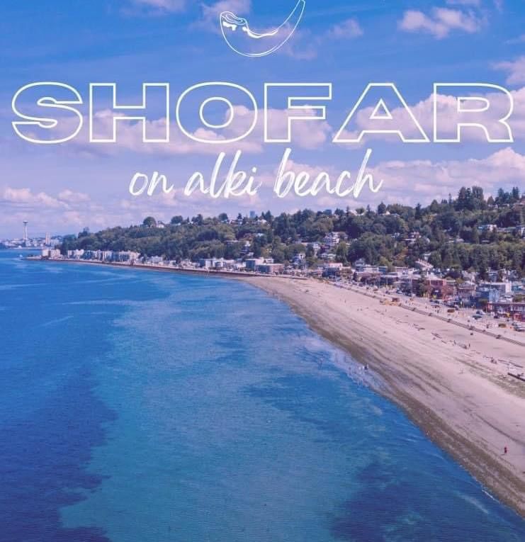 Shofar on Alki Beach 