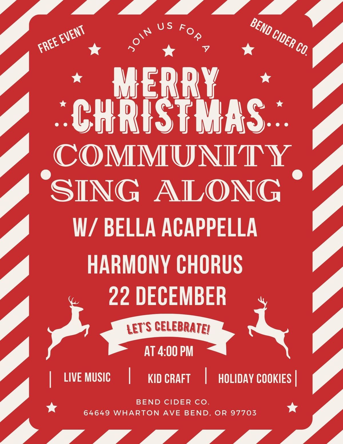 YOU Are Invited! Community Sing Along